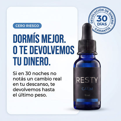 Garantía Resty Calm: dormís mejor o te devolvemos tu dinero en 30 días